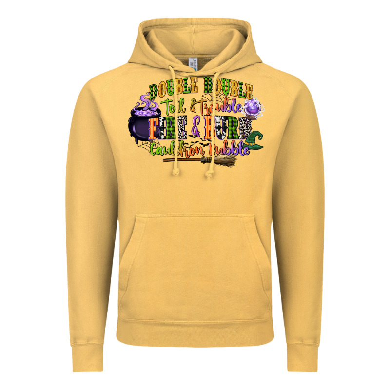 Double Double Toil And Trouble Fire And Burn Cauld Vintage Hoodie by CowGirlArtShop | Teevron