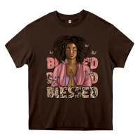Chocolate Brown blessed black woman Heavy Core Tee - Artiststas