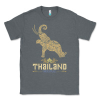 Charcoal Heather Thai Flag Vacation Bangkok Travel Thailand Classic Tee - minhPixels