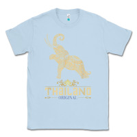 Dusty Blue Thai Flag Vacation Bangkok Travel Thailand Classic Tee - minhPixels