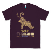 Plum Thai Flag Vacation Bangkok Travel Thailand Classic Tee - minhPixels