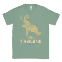 Sage Thai Flag Vacation Bangkok Travel Thailand Classic Tee - minhPixels
