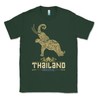 Sports Green Thai Flag Vacation Bangkok Travel Thailand Classic Tee - minhPixels