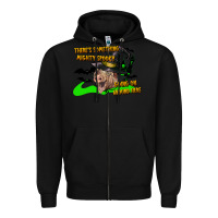Black there's something mighty going on around here pig Zipper Hoodie - LillyAllenDesigns