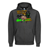 Charcoal Heather there's something mighty going on around here pig Zipper Hoodie - LillyAllenDesigns