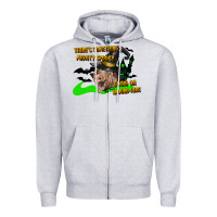 Heather Grey there's something mighty going on around here pig Zipper Hoodie - LillyAllenDesigns