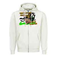 Oatmeal Heather there's something mighty going on around here pig Zipper Hoodie - LillyAllenDesigns