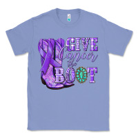 Colony Blue Give Cancer the boot purple ribbon Classic Tee - NancyCooperArtShop