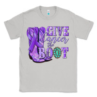 Moon Dust Give Cancer the boot purple ribbon Classic Tee - NancyCooperArtShop