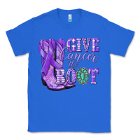 True Royal Give Cancer the boot purple ribbon Classic Tee - NancyCooperArtShop