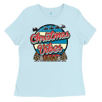 Baby Blue Christmas Vibes Ladies Tee - Bettercallsaul