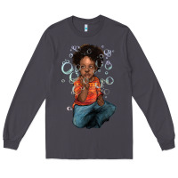 Smoke Afro black boy Long Sleeve Tee - HowdyJamesFarm