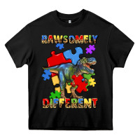 Black rawsomely different autism t rex Heavy Core Tee - Artiststas