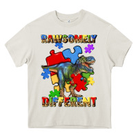 Cream rawsomely different autism t rex Heavy Core Tee - Artiststas
