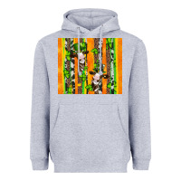 St Patricks Cow And Shamrock With Cowhide Heavyweight Hoodie | Teevron