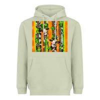 Matcha st patricks cow and shamrock with cowhide Heavyweight Hoodie - Artiststas