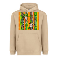 Mushroom st patricks cow and shamrock with cowhide Heavyweight Hoodie - Artiststas