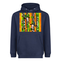 Navy st patricks cow and shamrock with cowhide Heavyweight Hoodie - Artiststas
