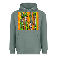 Sage st patricks cow and shamrock with cowhide Heavyweight Hoodie - Artiststas