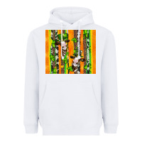 White st patricks cow and shamrock with cowhide Heavyweight Hoodie - Artiststas
