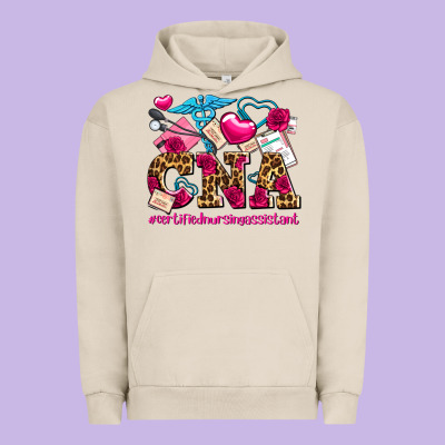Valentines Day Cna Certified Nursing Assistant Urban Hoodie Designed By Adodesignshop