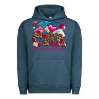 Pigment Midnight Navy valentines day cna certified nursing assistant Urban Hoodie - AdoDesignShop