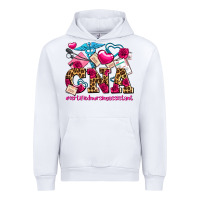 White valentines day cna certified nursing assistant Urban Hoodie - AdoDesignShop