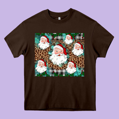 Santa Heavy Core Tee Designed By Jahusdesignshop