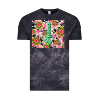 Cloud Black mama with hippie daisies Vintage Tee - TumblerDesignByShophia