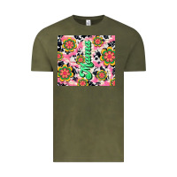 Vintage Olive mama with hippie daisies Vintage Tee - TumblerDesignByShophia