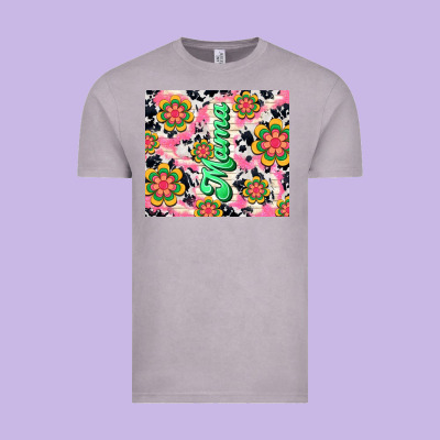 Mama With Hippie Daisies Vintage Tee Designed By Tumblerdesignbyshophia