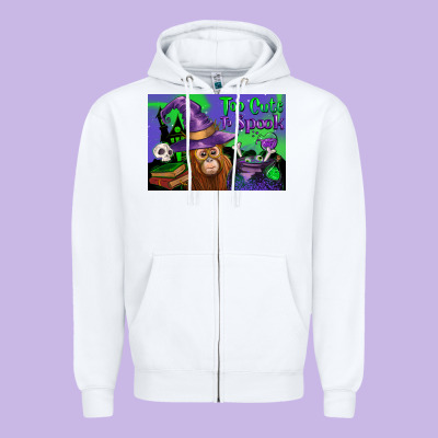 Too Cute To Spook Baby Orangutan Zipper Hoodie Designed By Lillyallendesigns