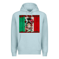 Blue Mist mexican messy bun mamacita Premium Hoodie - BundleAndBundleShop