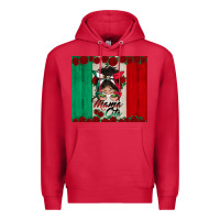 Cardinal mexican messy bun mamacita Premium Hoodie - BundleAndBundleShop