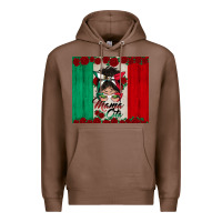 Chestnut mexican messy bun mamacita Premium Hoodie - BundleAndBundleShop