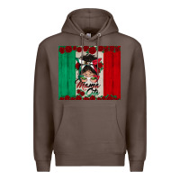 Coffee mexican messy bun mamacita Premium Hoodie - BundleAndBundleShop