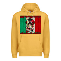 Mustard mexican messy bun mamacita Premium Hoodie - BundleAndBundleShop