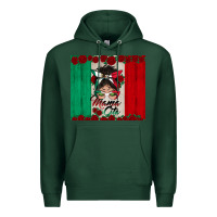 Sports Green mexican messy bun mamacita Premium Hoodie - BundleAndBundleShop
