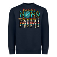 Navy Only The Best Moms Get Promoted To Mimi Heavyweight Sweatshirt - CowhideDigitalArt