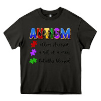 Asphalt i'm a hot mess always stressed and proudly autism Heavy Core Tee - Artiststas