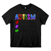 Black i'm a hot mess always stressed and proudly autism Heavy Core Tee - Artiststas