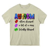 Mossy i'm a hot mess always stressed and proudly autism Heavy Core Tee - Artiststas