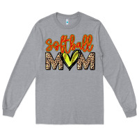 Heather Grey Softball mom mother's day Long Sleeve Tee - HowdyJamesFarm