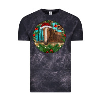 Cloud Black Brown Horse Christmas Vintage Tee - RanaPortraitStore