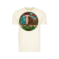 Vintage Arctic Brown Horse Christmas Vintage Tee - RanaPortraitStore