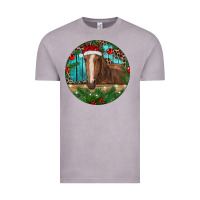 Vintage Zinc Brown Horse Christmas Vintage Tee - RanaPortraitStore