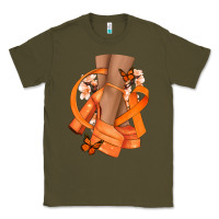 Army Green Kidney Cancer diva orange ribbon Classic Tee - NancyCooperArtShop
