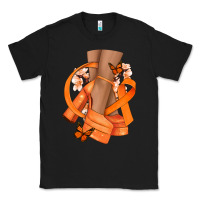 Black Kidney Cancer diva orange ribbon Classic Tee - NancyCooperArtShop