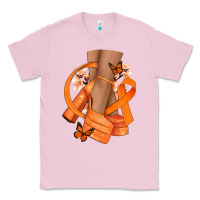 Bubblegum Pink Kidney Cancer diva orange ribbon Classic Tee - NancyCooperArtShop