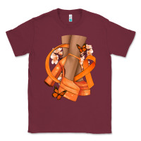 Burgundy Kidney Cancer diva orange ribbon Classic Tee - NancyCooperArtShop